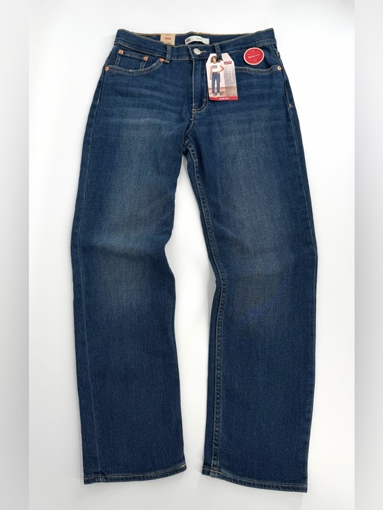 Levi's Denim - Levi’s Low Pro Jeans Girls 14 Reg Stretch Mid Rise Relaxed Straight Blue NW